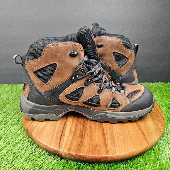 Ecco Receptor Gore Tex Brown Leather Lace Up Hiking Boots Mens EU 43/US 9-9.5